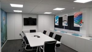 meeting room with storage